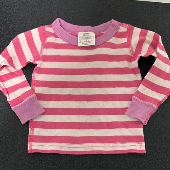 Pink Striped Kids Shirt by Hanna Andersson - Picture 1 of 2